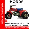1973–1987 Honda ATC 70 Service Workshop Manual