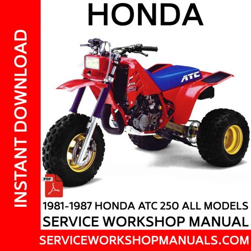 1981-1987 Honda ATC 250 All Models Service Workshop Manuals