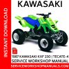 1987 Kawasaki KXF 250 Tecate-4 Service Workshop Manual