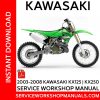 2003-2008 Kawasaki KX125 | KX250 Service Workshop Manual