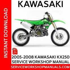 2005-2008 Kawasaki KX250 Service Workshop Manual
