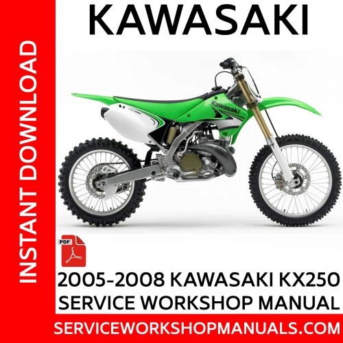 2005-2008 Kawasaki KX250 Service Workshop Manual