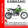 2010-2014 Kawasaki KLX110 | L Service Workshop Manual