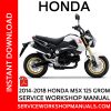 2014-2018 Honda MSX 125 Grom Service Workshop Manual