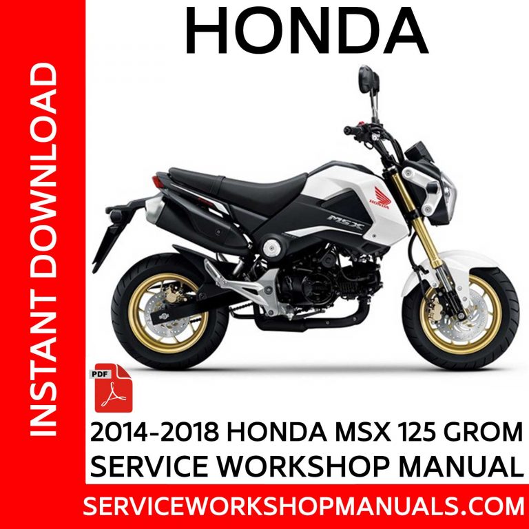 Honda MSX 125 Grom 20142018 Service Manual Service