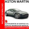 Aston Martin V8 Vantage 4.3L Service Workshop Manual