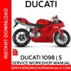 Ducati 1098 | S Service Workshop Manual