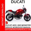 Ducati 400 | 620 Monster Service Workshop Manual