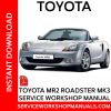 Toyota MR2 Roadster MK3 Service Workshop Manual