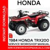 1984 Honda TRX200 Service Workshop Manual