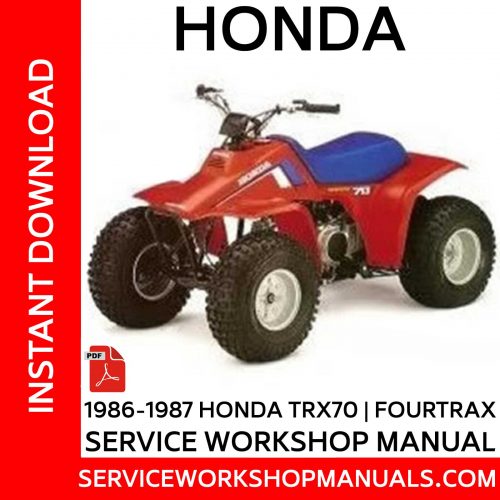 1986-1987 Honda TRX70 | Fourtrax Service Workshop Manual