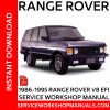 1986-1995 Range Rover Classic V8 EFI Service Workshop Manual