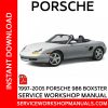 Porsche Boxster 986 1997-2005 Service Workshop Manual