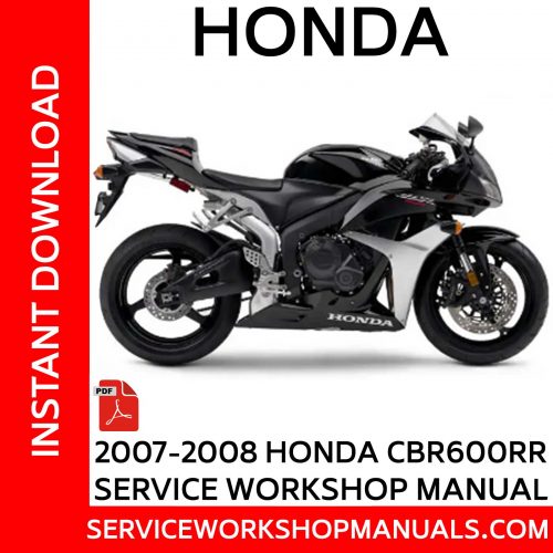 2007-2008 Honda CBR600RR Service Workshop Manual