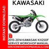 2013-2014 Kawasaki KX250F Service Workshop Manual