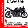 2013-2014 Kawasaki Ninja 300-ABS Service Workshop Manual