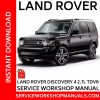 Land Rover Discovery 4 2.7L TDV6 Service Workshop Manual