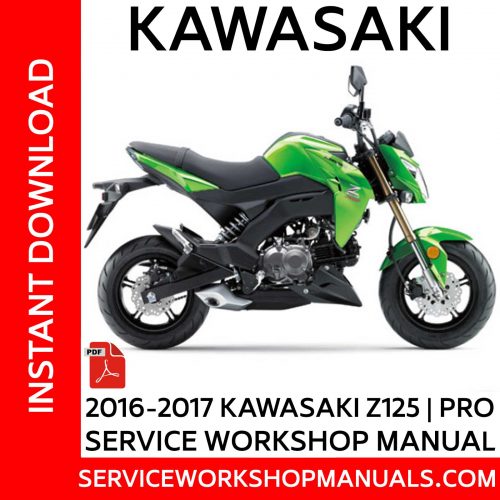Kawasaki Z125 | Pro 2016-2017 Service Workshop Manual