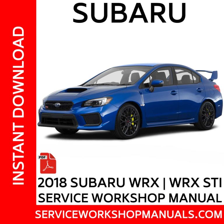 Subaru WRX WRX STI 2018 Service Manual Service