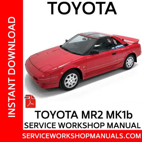 Toyota MR2 MK1 Service Workshop Manual