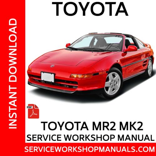 Toyota MR2 MK2 Service Workshop Manual