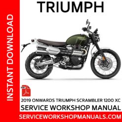 Triumph Scrambler 1200 XC 2019 Onwards Service Workshop Manual