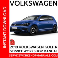 Volkswagen Golf R 2018 Service Workshop Manual