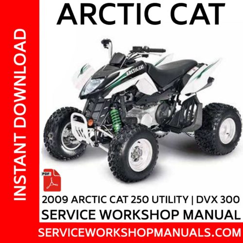Arctic Cat 250 Utility | DVX 300 2009 Service Workshop ManualArctic Cat 250 Utility | DVX 300 2009 Service Workshop Manual