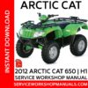 Arctic Cat 650 | H1 2012 Service Workshop Manual
