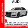 Audi A8 | S8 (D4-4H) 2010-2017 Service Workshop Manual