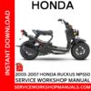 Honda Ruckus NPS50 2003-2007 Service Workshop Manual