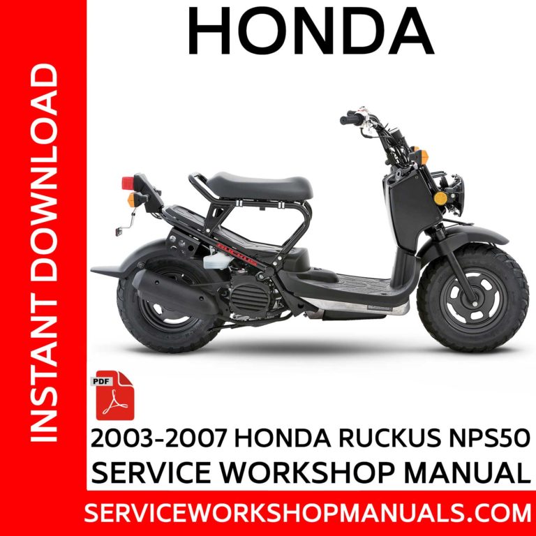 Honda Ruckus NPS50 20032007 Service Manual Service