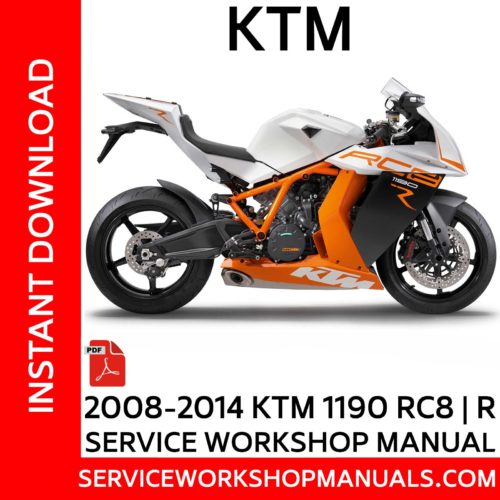 KTM 1190 RC8 | R 2008-2014 Service Workshop Manual