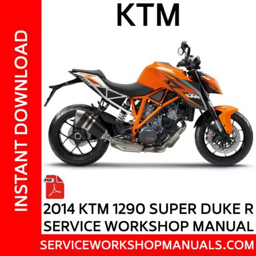 KTM 1290 Super Duke R 2014 Service Workshop Manual