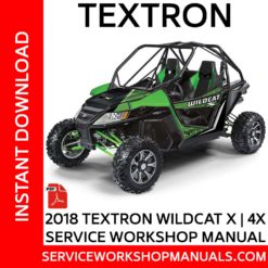 Textron Wildcat X | 4X 2018 Service Workshop Manual