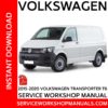 Volkswagen Transporter T6 2015-2020 Service Workshop ManualVolkswagen Transporter T6 2015-2020 Service Workshop Manual