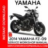 Yamaha FZ-09 2014 Service Workshop Manual