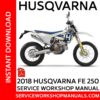 Husqvarna FE 250 2018 Service Workshop Manual