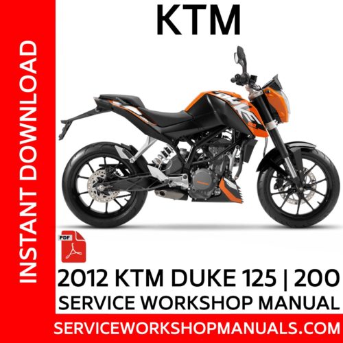 KTM 125 | 200 Duke 2012 Service Workshop Manual