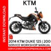KTM Duke 125 | 200 2014 Service Workshop Manual