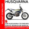 Husqvarna 701 Enduro 2016 Service Workshop Manual