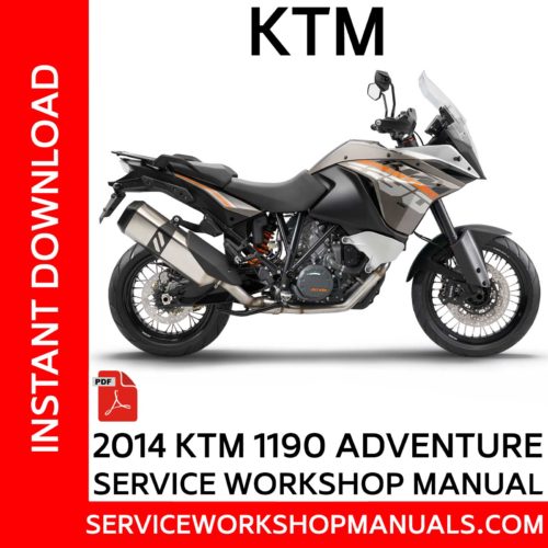 KTM 1190 Adventure 2014 Service Workshop Manual
