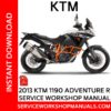 KTM 1190 Adventure R 2013 Service Workshop Manual