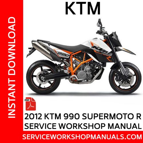KTM 990 Supermoto R 2012 Service Workshop Manual
