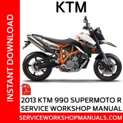 KTM 990 Supermoto R 2013 Service Workshop Manual