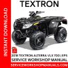 Textron Alterra VLX 700 | EP 2018 Service Workshop Manual