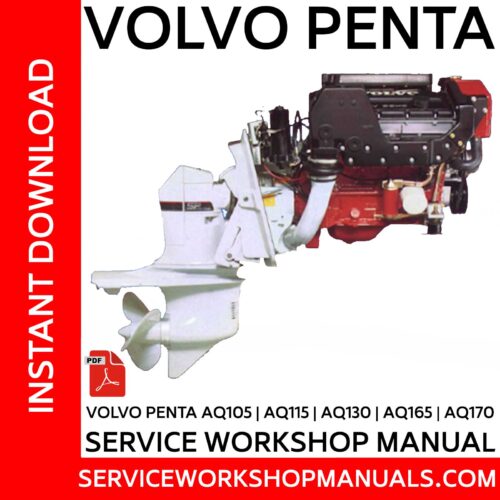Volvo Penta AQ105, AQ115, AQ130, AQ165, AQ170 Service Workshop Manual