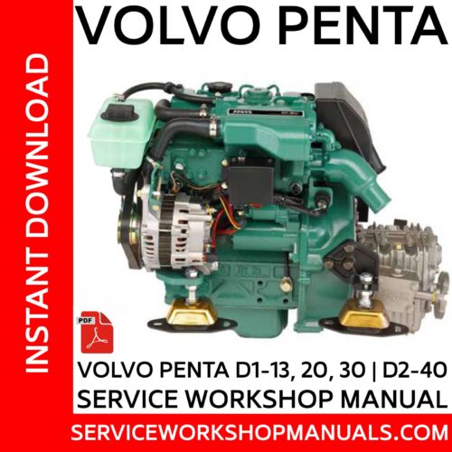 Volvo Penta D1-13, 20, 30 | D2-40 Service Workshop Manual