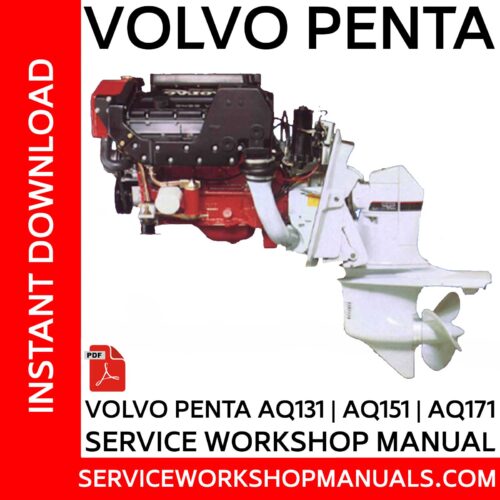 Volvo Penta AQ131 | AQ151 | AQ171 Service Workshop Manual