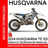 Husqvarna TE 125 2014 Service Workshop Manual